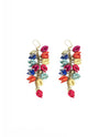 Multi Brocade Angur Earring
